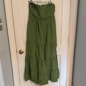 Abercrombie Tiered Strapless Maxi Dress
